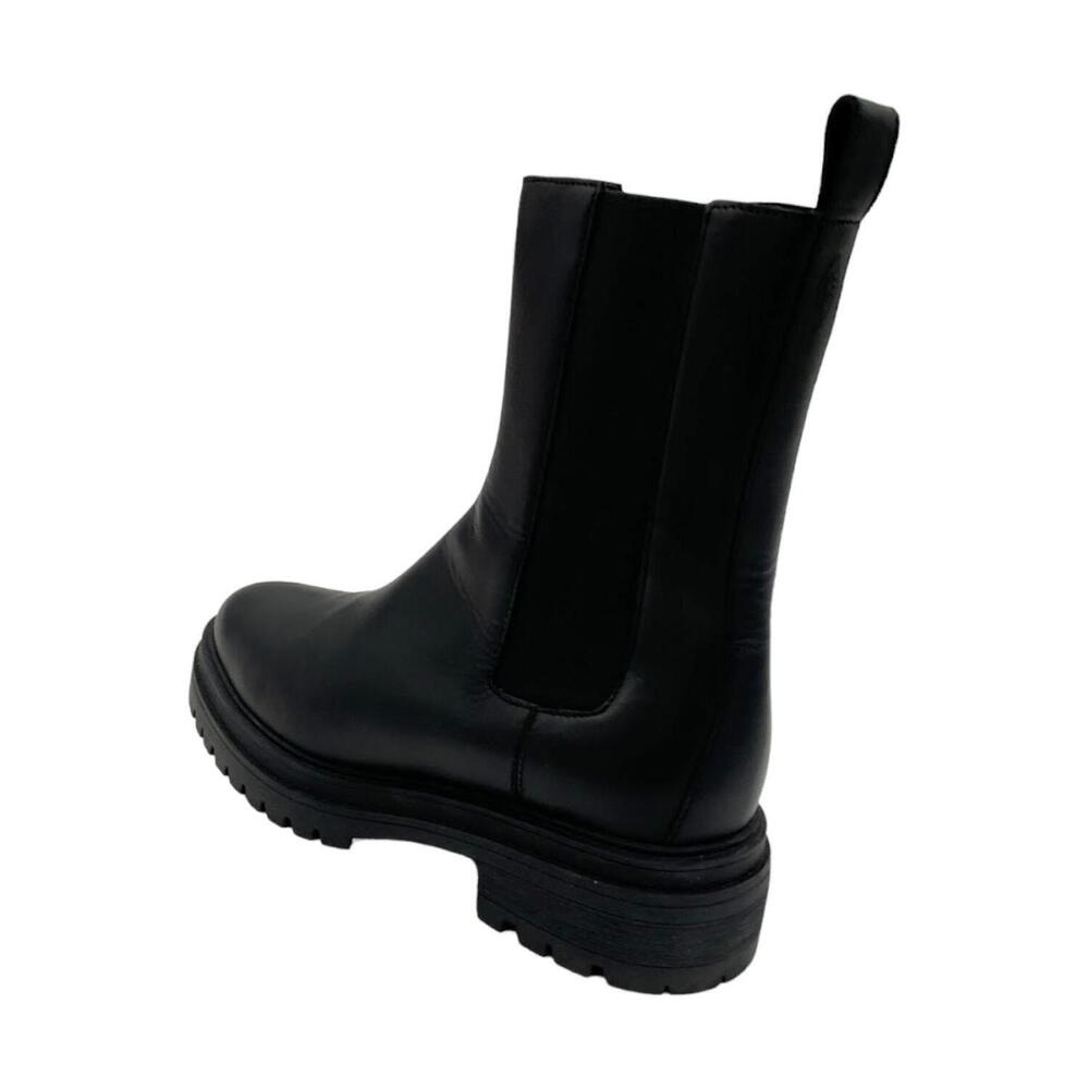 ba&sh Women's Bottines Coda Leather Chelsea Boot Black - Medium - Picture 2 of 2